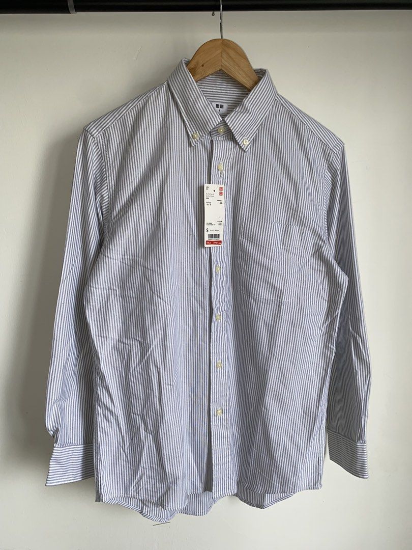 ‘Uniqlo Striped Button-Down Long-Sleeve’ (Category: Coats, Jackets and Outerwear) located in Calamba. Submitted by dreality. (Listing ID 1461073420, Image 2). Description: ‘Uniqlo Striped Button-Down Long-Sleeve’ - Brand new with hangtag. Size on Tag: Small (Best fit on Medium) Width: 19 | Length: 27-28 ・ Brand new condition! ・ Color rate: 10/10 ・ Flaw: NONE! 🔖 PRICE: ₱650 ONLY!.