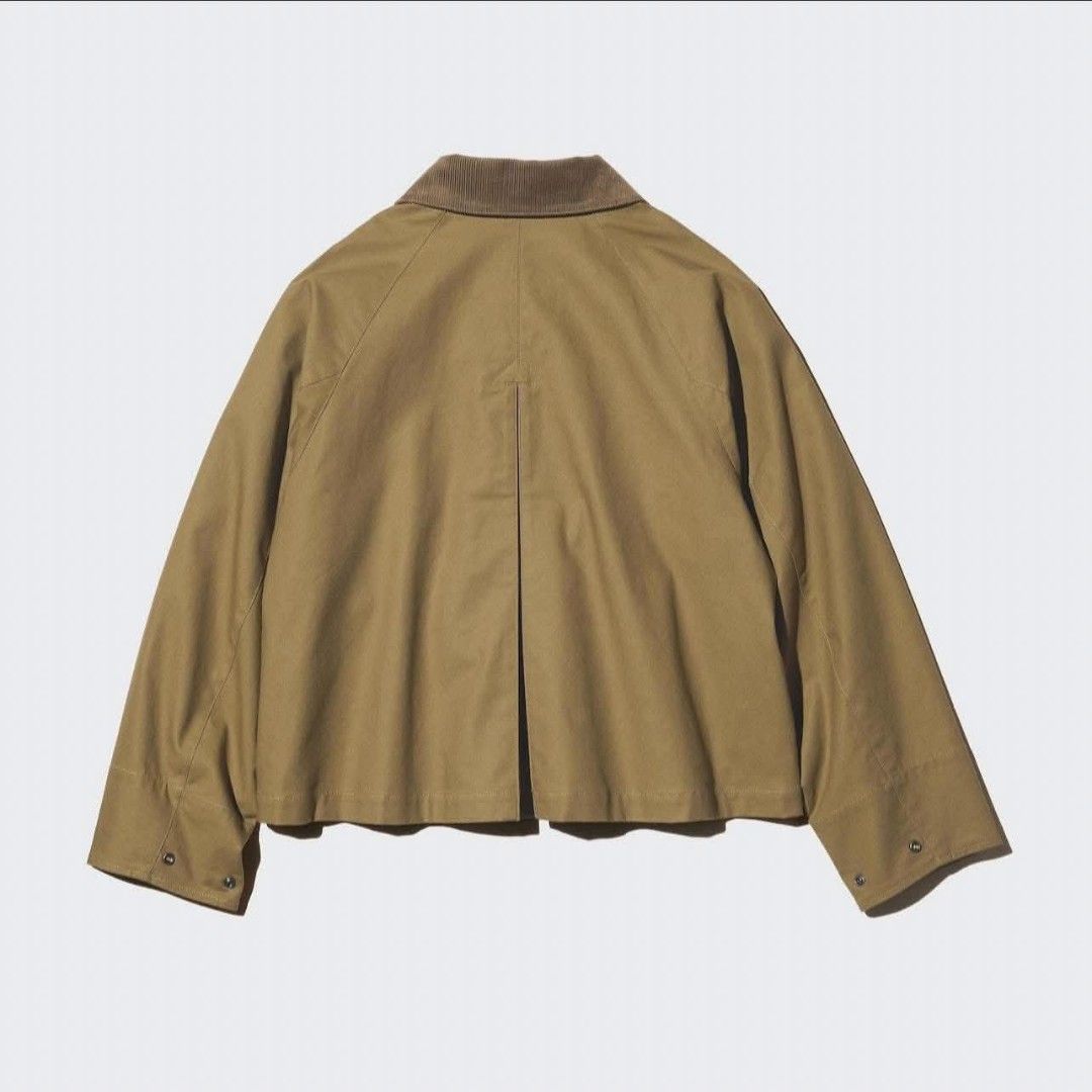 UNIQLO Utility Short Jacket Khaki MEDIUM (Category: Coats, Jackets and Outerwear) located in Dapitan. Submitted by irisxroman (Listing ID 1460949952, Image 2). Description: UNIQLO Utility Short Jacket Khaki MEDIUM rfs: decluttering *** mop: gcash/maribank/maya mod: j&t .