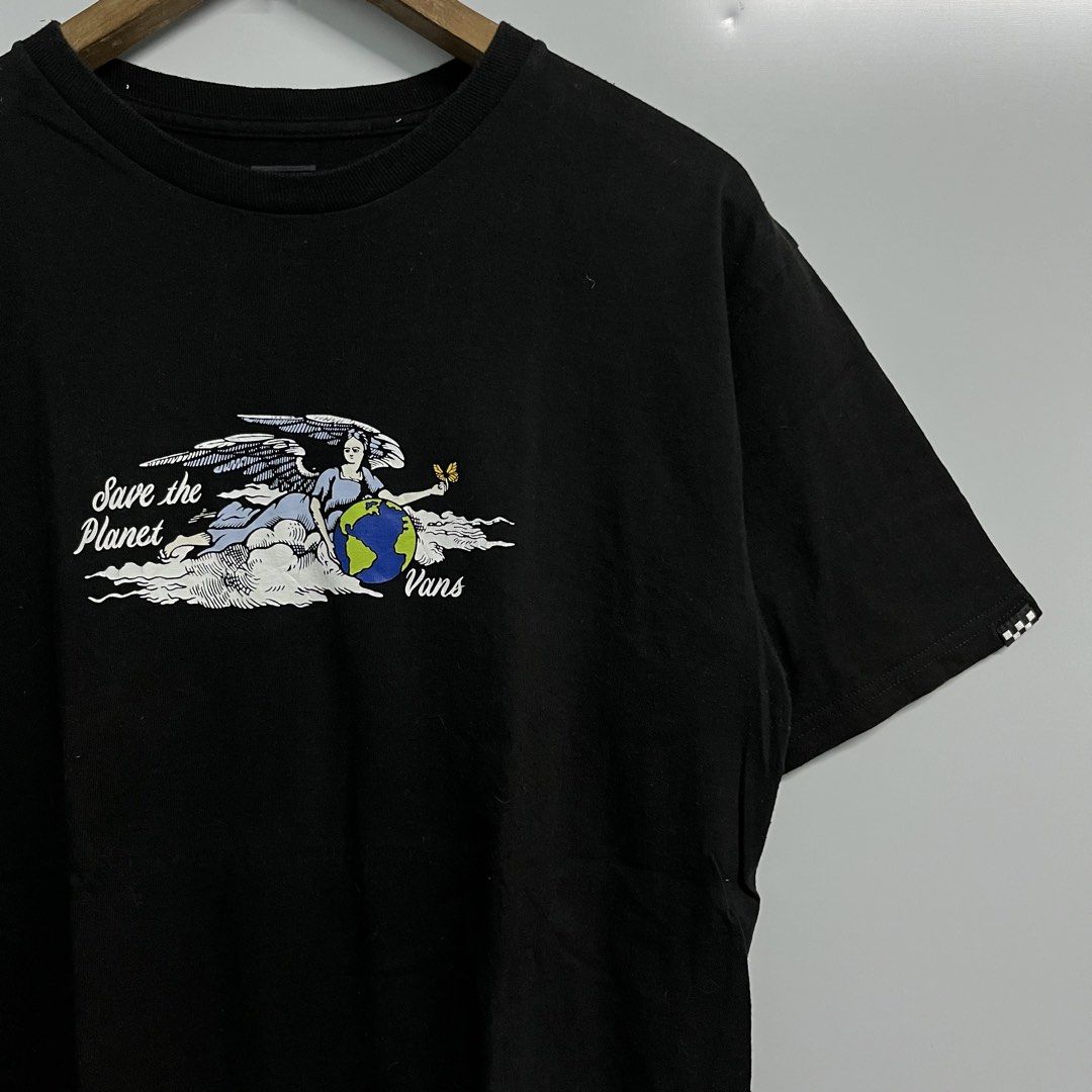 Vans - Save The Planet Tee (Category: Tshirts & Polo Shirts ) located in Batangas. Submitted by wornwear.ph (Listing ID 1461084390, Image 3). Description: Vans - Save The Planet Tee Medium Width 20 inches Length 28” No side seam Excellent condition 580 only! .