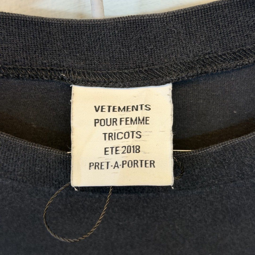Vetements (Category: Tshirts & Polo Shirts ) located in Taguig. Submitted by goodfindscollection (Listing ID 1461008925, Image 3). Description: authentic size medium fits to large no flaws.