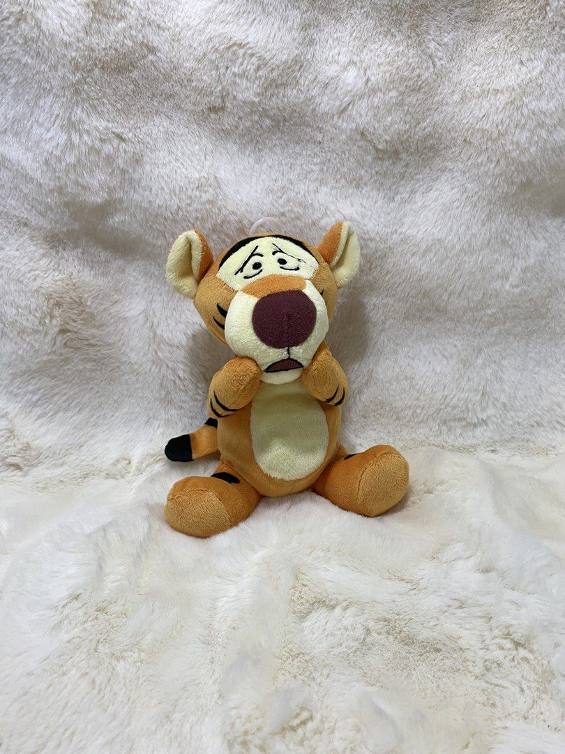 Vibrating scared Tigger plush (Category: Plushies & Soft Toys) located in Kalibo. Submitted by ollie_stuffshop (Listing ID 1460951356, Image 1). Description: 17.5cm x 12.5cm Before you send your inquiries: ❗️Last Price is already posted ❗️Manage your expectations, WYSIWYG ❗️May need washing ❗️Dropoff is every Wednesday & Sunday - Cute Tigger plush toy - Brand: SEGA - Origin: Made in Vietnam - Features a loop for hanging - Small and huggable size 
