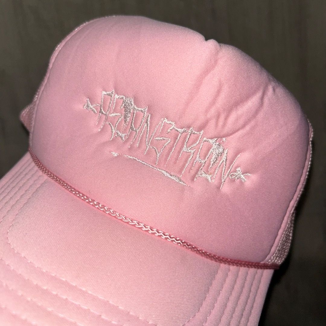 Vintage Asian Strain Trucker Cap (Category: Caps & Hats) located in Sorsogon. Submitted by wayne.japon (Listing ID 1461042345, Image 2). Description: - Cute pink Otto trucker hat - Features a cool embroidered logo on the front - Breathable mesh back - One size fits most - Adjustable snapback closure - Ideal for casual wear or adding a pop of color.