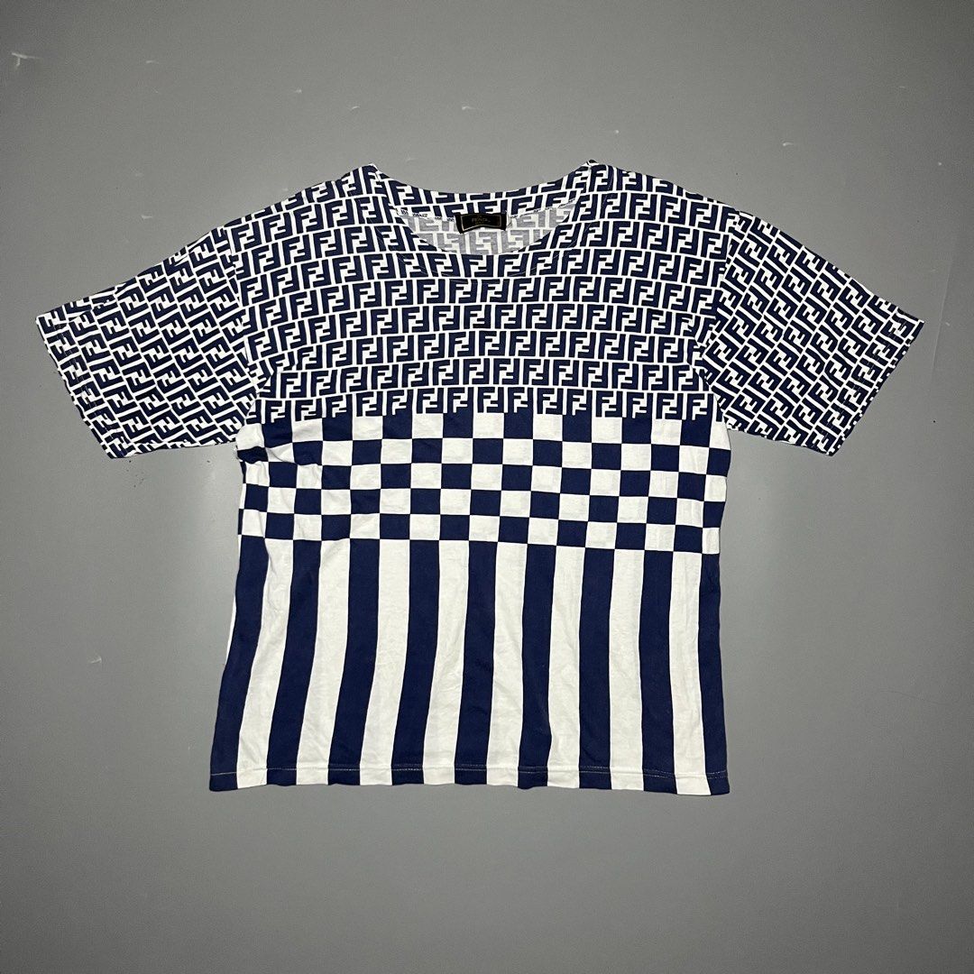 Vintage Fendi Monogram Shirt (Category: Tshirts & Polo Shirts ) located in Manila. Submitted by lostendfound1008 (Listing ID 1460969261, Image 2). Description: fendi monogram vintage Size: large on tag fit medium Dimension: 25 x 20.5 Good Condition Mine: 2500 +ship automatic yours MOD: Gcash / Maribank Courier: J&T / Lalamove 📍Metro Manila / Sampaloc.