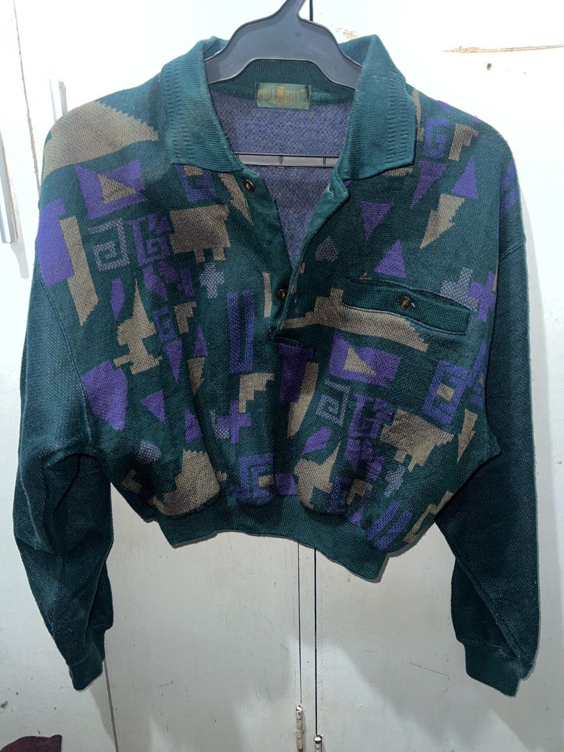 Vintage Geometric Print Sweater (Category: Longsleeves) located in Imus. Submitted by idtuu.eee (Listing ID 1461023603, Image 1). Description: • thrifted, used once • chunky, hq • if getting 3 or more = less 20 each • price can be nego • M - semi Large rfs: moving out NOTE: Will throw my thrifted listings by the end of September! Manage ur expectations, these are thrifted clothes :).