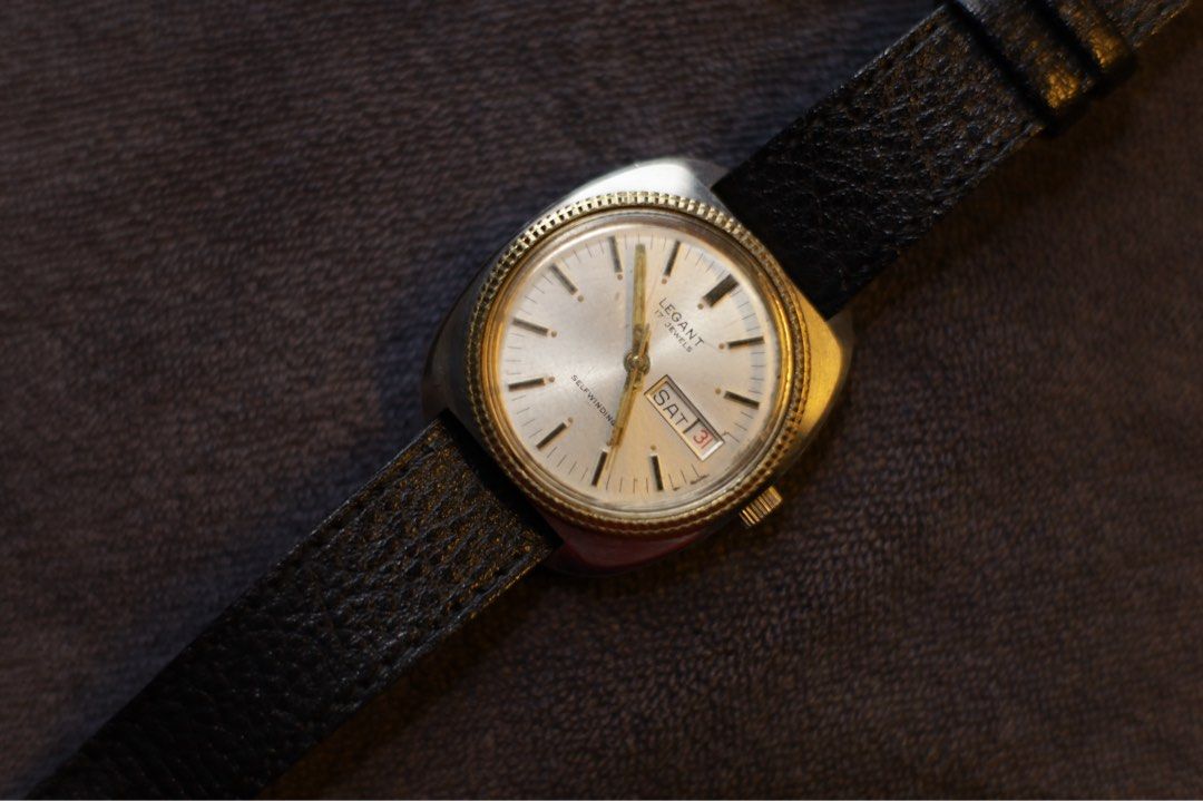 Vintage Legant (Category: Luxury Watches) located in Cordon. Submitted by jaylinden22 (Listing ID 1460955501, Image 1). Description: RFS: Downsizing collections only. • Good condition and sell as is. Needs service on day-date function. • Aftersales service and returns are not applicable po. • All listings are stored in a safe with proper care. • Take note that you’re buying a prelove so manage your expectations. Some issue/s may be missed. This m