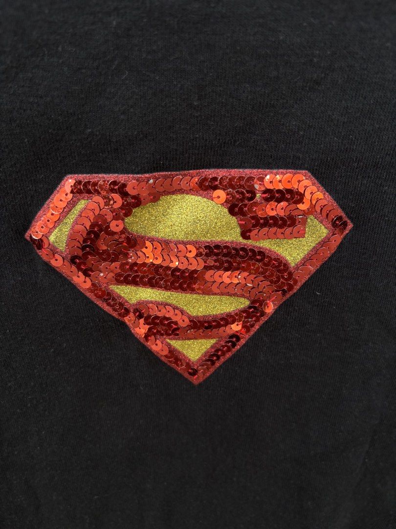Vintage Sequined Y2K Superman Tshirt (Category: Shirts) located in Bacolod City. Submitted by keel_08 (Listing ID 1461001297, Image 3). Description: Large on tag 18 W 22.5 L + shipping fee.