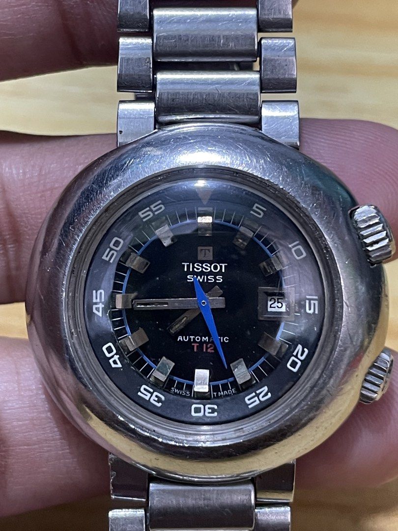 Vintage Tissot T12 (Category: Men's Watches) located in Taguig. Submitted by tester1x (Listing ID 1460921422, Image 2). Description: Vintage tissot t12 Swiss made Automatic Stainless steel bracelet.