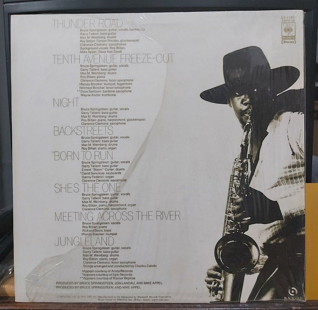 vinyl Bruce Springsteen - Born to Run (open) (Category: Vinyls) located in Antipolo. Submitted by rlt1870 (Listing ID 1461023647, Image 2). Description: record and cover in good condition. light scratches no skips. local vinyl. - Features classic tracks such as 'Thunder Road' and 'Jungleland'. - A fantastic addition to any vinyl collection. - Essential classic rock music. Antipolo Rizal.
