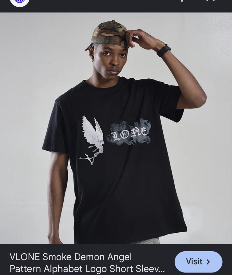 Vlone Smoke (Category: Tshirts & Polo Shirts ) located in Batangas. Submitted by vincebaquiran (Listing ID 1461068860, Image 3). Description: Vlone smoke small to meduim.