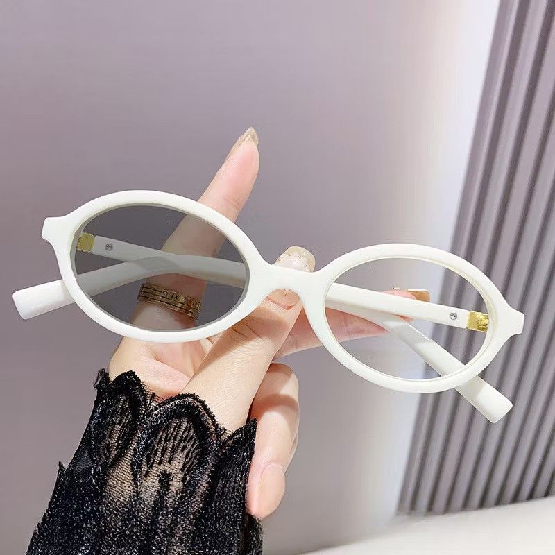 White small frame oval eyeglasses (Category: Sunglasses & Eyewear) located in Las Pinas. Submitted by assortedkidzstuffs (Listing ID 1460971845, Image 1). Description: bnew rfs: extra.