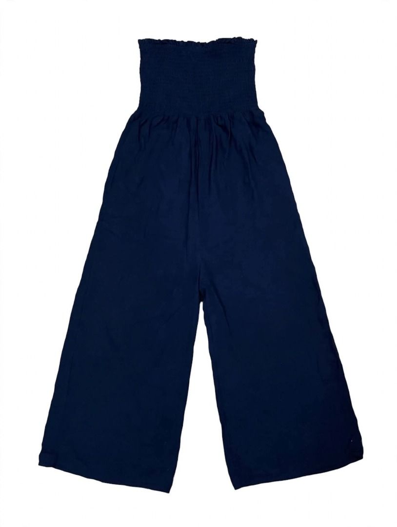 Wide Leg Jumpsuit#62 (Category: Jumpsuits) located in Caloocan City. Submitted by outfitloop (Listing ID 1461062431, Image 2). Description: - Smocked top for a comfortable fit - Made from comfortable and flowy material - Easy to slip on and off - Super comfy and stylish IMPORTANT: • 1st photo is an AI styling/model preview for reference on how the item may look when worn. • Please refer to the actual photos for the item’s true appearance and cond