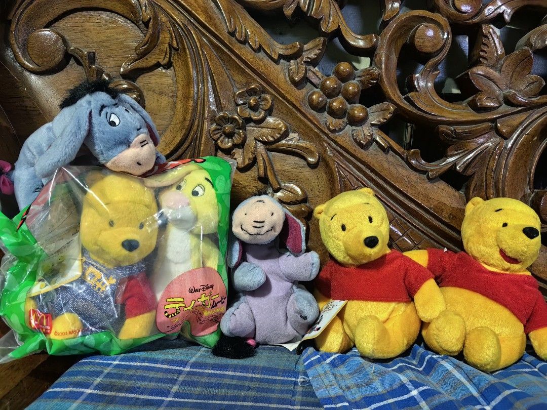 Winnie the pooh, eeyore and rabbit plush (Category: Plushies & Soft Toys) located in Calamba. Submitted by princesspauliney. (Listing ID 1461077365, Image 1). Description: vintage McDonald's Disney Winnie the Pooh and Rabbit plush toys from a 2000/2001 promotion tied to The Tigger Movie.