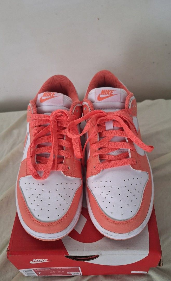 Women's Nike Dunk Low - WILD MANGO (Category: Looking For) located in Manila. Submitted by aalxs__ (Listing ID 1461062791, Image 2). Description: Fs: Nike Women's Dunk Low "WILD MANGO" Original • Brandnew Size: 7 Note: Only used once, still in very good condition, and comes with the original box..