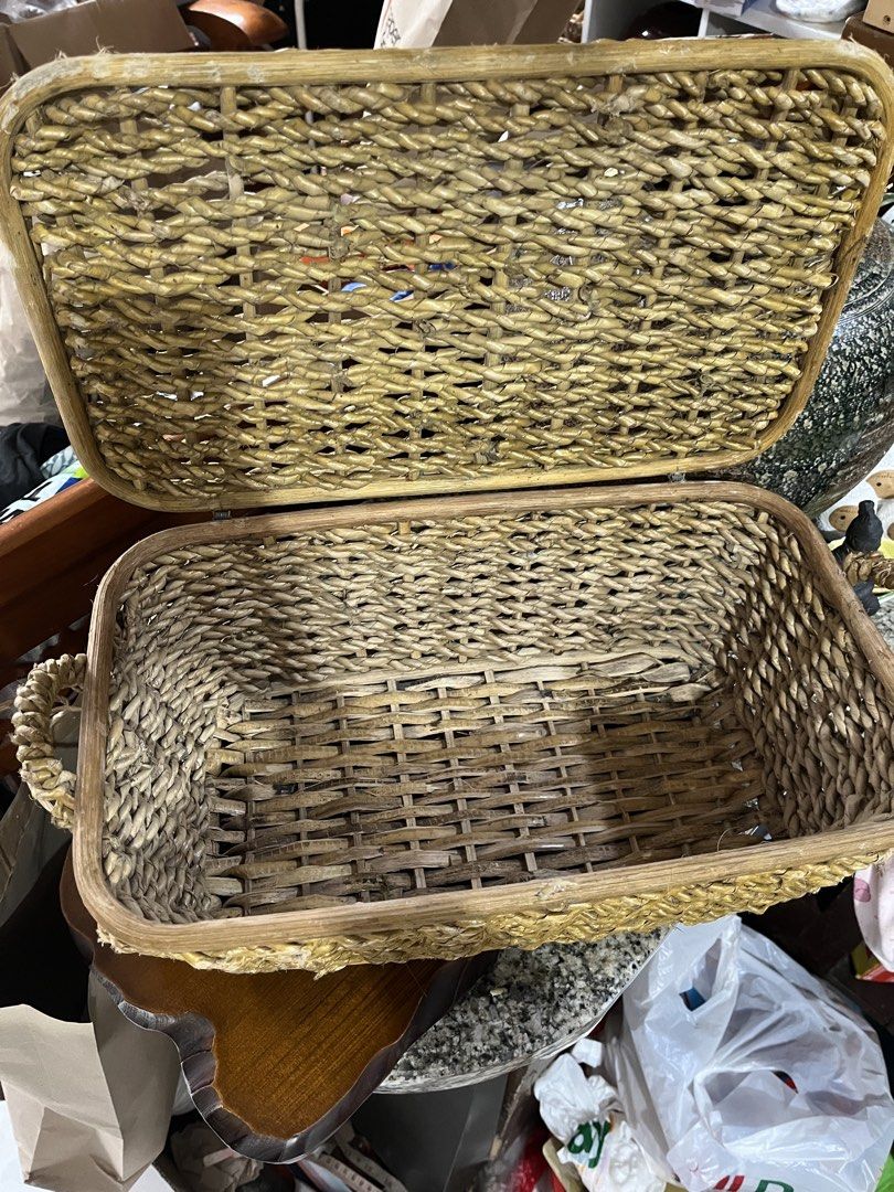 Sold—Woven Rectangular Basket with Lid (Category: Storage Boxes & Baskets) located in Taguig. Submitted by minmin_parker (Listing ID 1461009586, Image 3). Description: - Intricate woven rectangular basket with lid - Rustic, natural fiber look - Sturdy construction - Ideal for storage and display - Perfect for organizing or as a decorative piece.