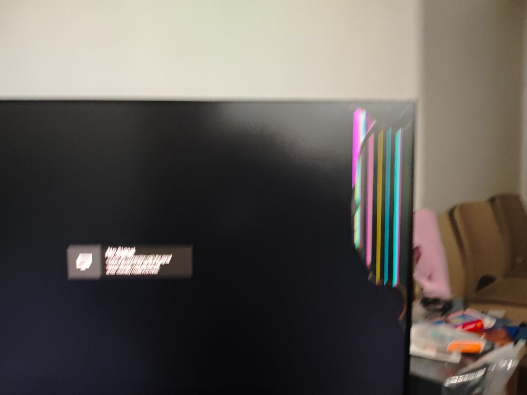 Xiaomi 27i 100hz (Damage Screen) (Category: Monitor Screens) located in Caloocan City. Submitted by granddeer_9280de (Listing ID 1461058484, Image 2). Description: - Condition: Vertical colored lines and crack/damage on the right side - Please check photos carefully before purchasing .