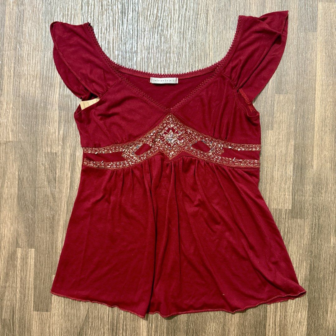 y2k satc fairycore sequined top (Category: Blouses) located in Pasig City. Submitted by misssynergy1800 (Listing ID 1461031950, Image 1). Description: .
