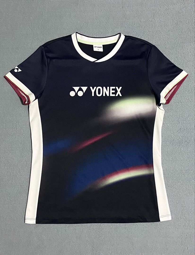 Yonex Gradient Pattern Drifit Shirt (Category: Activewear) located in Davao. Submitted by sb.thriftwear (Listing ID 1461071997, Image 1). Description: FIXED PRICE‼️ Size: Medium Dimensions: W- 18.5” L- 24.5” Issue: None. Good as new Color may vary due to lighting. ⚠️All items are thrifted. Please manage your expectations..