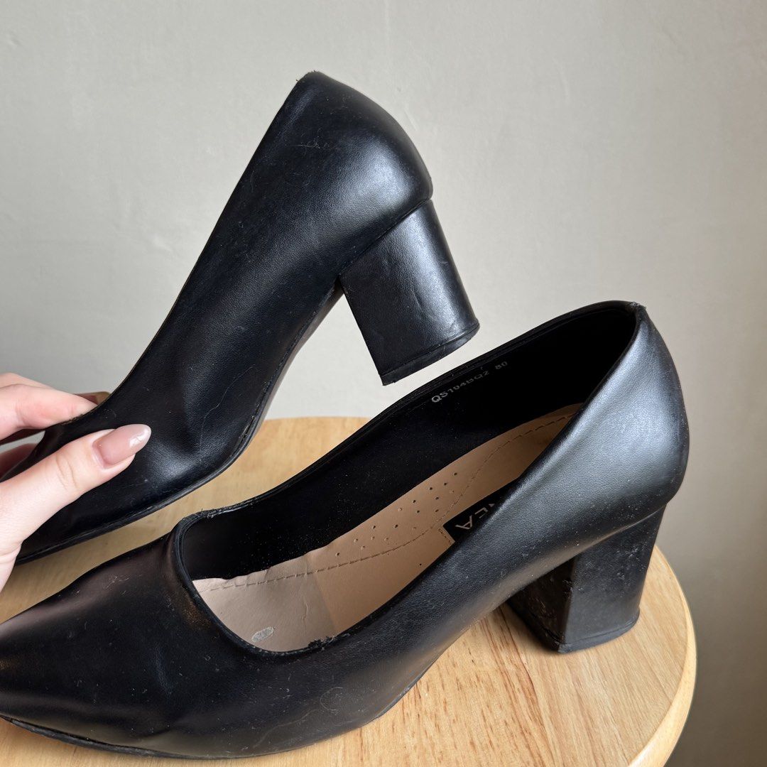 Zanea Black Pointed Heels (Category: Heels) located in Santa Rosa. Submitted by ceyllective (Listing ID 1461011568, Image 3). Description: • Has signs of usage as shown in the photos • Please review all photos carefully for the actual condition • no box Selling as-is. Minor signs of use are present, so please manage expectations for a preloved item. .