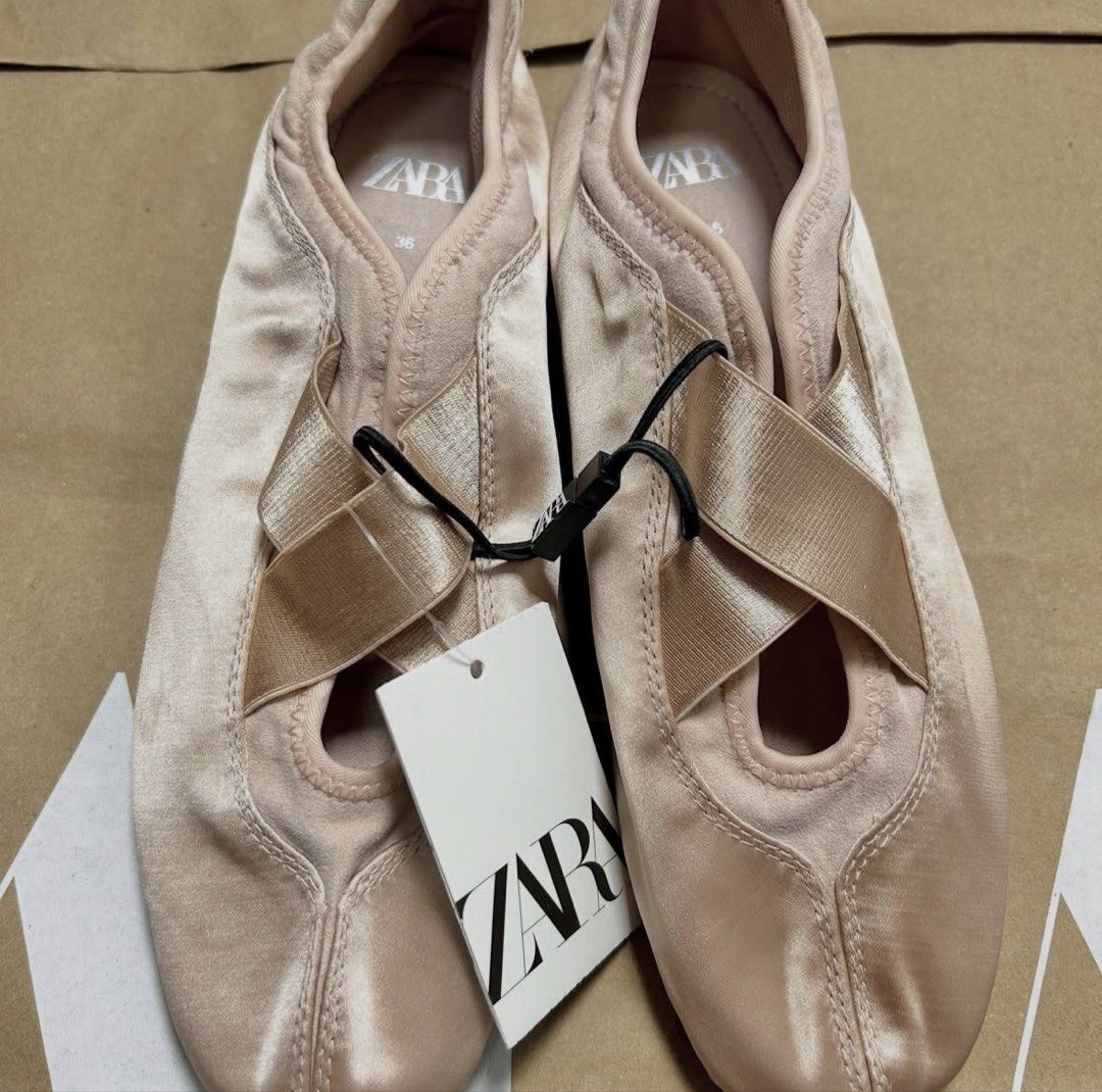 Zara authentic ballet shoes (Category: Flats & Sandals) located in Manila. Submitted by clothingconcept (Listing ID 1456861046, Image 2). Description: 💯 guaranteed authentic from Zara Japan .