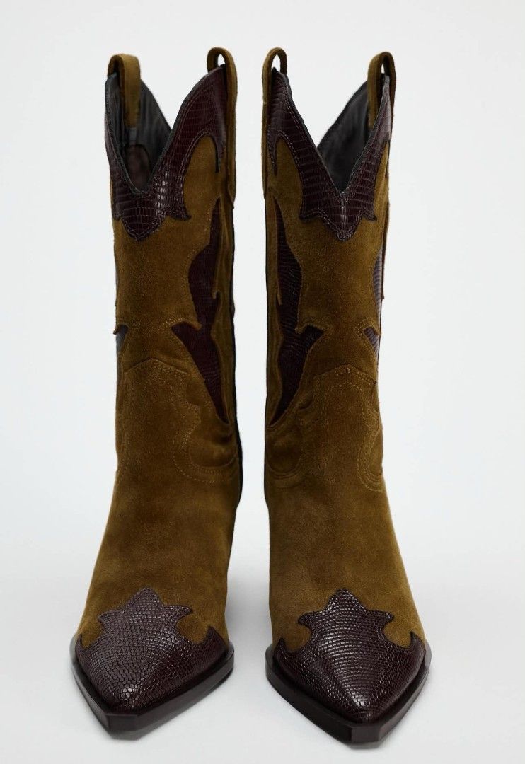 Zara Split Suede Heel Boots (Category: Boots) located in Mandaluyong City. Submitted by luckyhorse.0e5c89 (Listing ID 1460965392, Image 3). Description: .