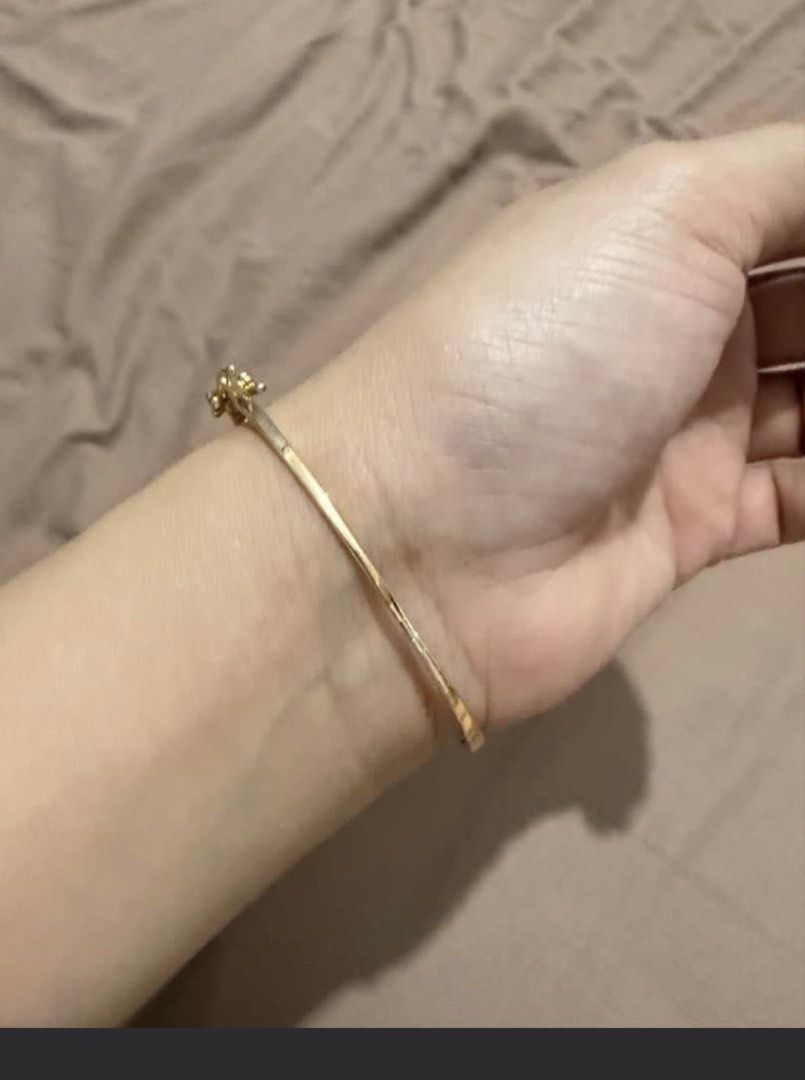 18k Gold Diamond Baguette Bangle Bracelet (Category: Bracelets) located in Quezon City. Submitted by mmauthenticshop (Listing ID 1461208733, Image 3). Description: Japan gold Baguette diamond 1 carat bangle With certificate 5.6 grams - Beautiful 18kgold bangle bracelet - Features sparkling baguette diamonds - Secure and easy-to-operate clasp - Adds a touch of luxury to any outfit - Versatile for dressing up or everyday sparkle - Approximately 7 i
