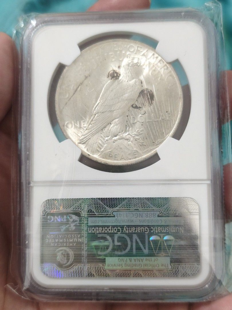 1923 PEACE DOLLAR MS63 NGC GRADED SILVER COIN (Category: Currency) located in Magalang. Submitted by numis_nova.888 (Listing ID 1461243848, Image 2). Description: .
