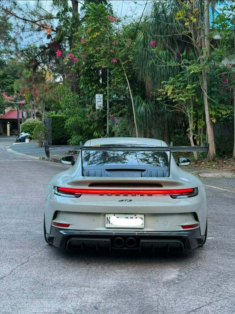 2022 992.1 GT3 (Category: Announcements) located in Cavite. Submitted by eyamvillag08141 (Listing ID 1461175924, Image 3). Description: 2022 992.1 GT3 9K kms 1 of 1 Full GT3 Adro Carbon Aero program Kline exhaust and headers Fullest option from porsche + Extra options added PTS color Front Lift PCCB Matrix head light option Fire extinguisher Carbon fiber bucket seats Roll cage Price: 19.5M.