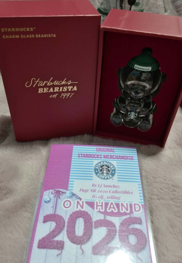 2026_Starbucks Glass Bear Ornaments Decorations (Category: Other Home Decor) located in Pasig City. Submitted by love11shop2020 (Listing ID 1461322087, Image 2). Description: Starbucks Glass Bear Ornaments Decorations NO TO FAKE / DUPLICATE ITEMS ✔️ORIGINAL ✔️BRANDNEW ✔️Limited Offer / limited Stocks Only 👍ready for pick up / on hand _ available 👍Location Pasig City 👍MOP Gcash / Maya / Gotyme / 👍CC Payment QRPH + 30.00 👍Feel FREE to Send Us 
