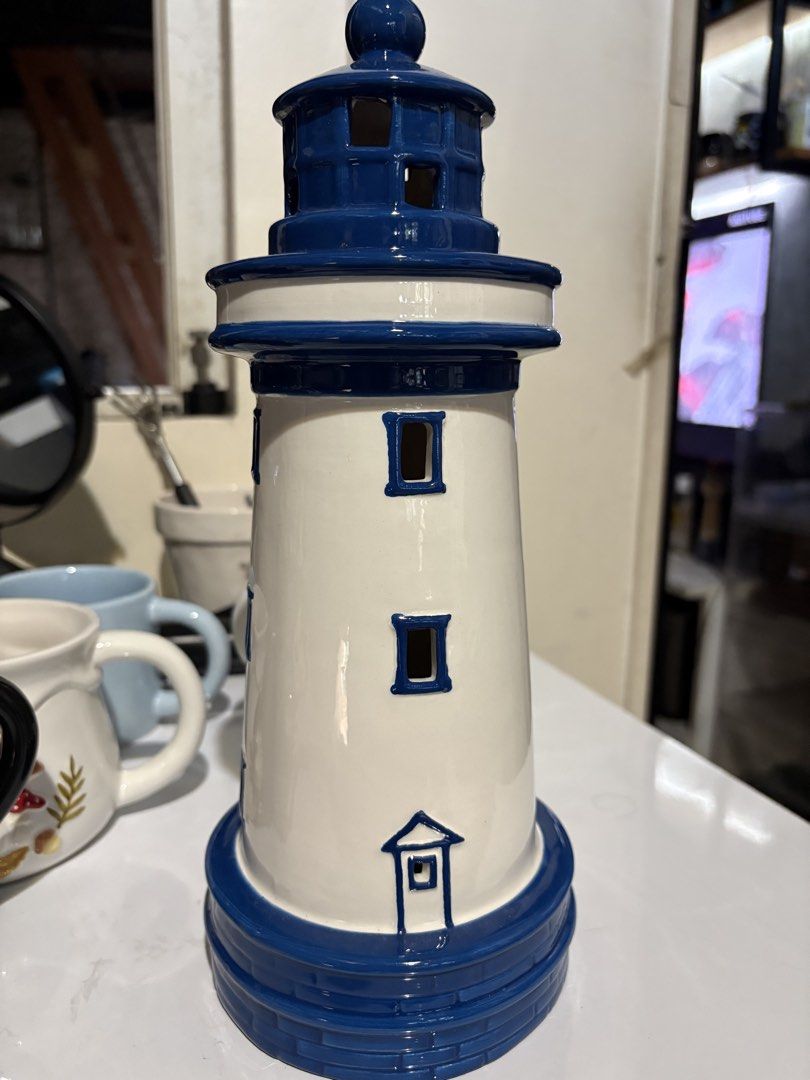 3D ceramic Lighthouse (Category: Other Home Decor) located in Caloocan City. Submitted by rabbithole2026 (Listing ID 1461323900, Image 2). Description: Minor chip on base. You can request for photos.