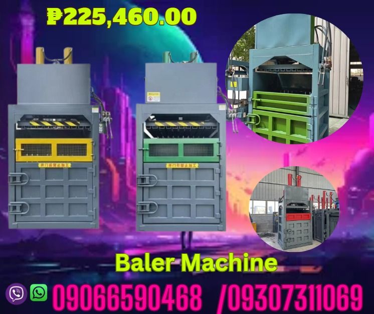 50Ton for sale baler machine garbage press machine compactor (Category: Looking For) located in Caloocan City. Submitted by silentdog_f890b4 (Listing ID 1461129638, Image 1). Description: Model: 50‑ton Double‑cylinder Power Supply: 380V Motor: 15KW Oil Pump: 563 Cylinder Bore Diameter: 140 mm Oil Cylinder Stroke: 100 cm Bale Size: 100*60*80 cm Bale Weight: 300‑350 kg Overall Dimensions: 170*68*290 cm Machine Weight: 580 kg Working Efficiency: 5‑8