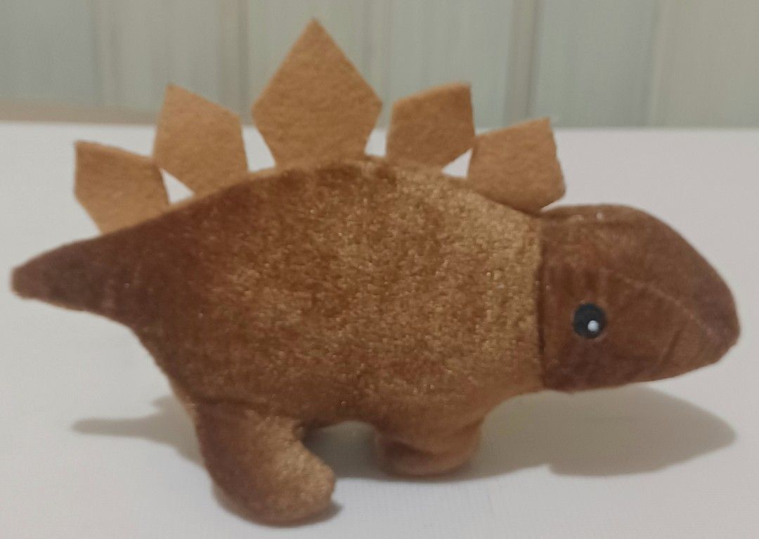 🦕 Brown Stegosaurus Dinosaur Plush — Cute & Compact! (Category: Plushies & Soft Toys) located in Quezon City. Submitted by wjmae (Listing ID 1461156314, Image 2). Description: ✅ Details: - Stegosaurus plush with iconic back plates ​ - Size: ~7" long — perfect desk/bag buddy ​ - Soft velvety brown fur • friendly simple design ​ - Condition: Very good — clean, no damage ​ - Great for dinosaur lovers & kids!.