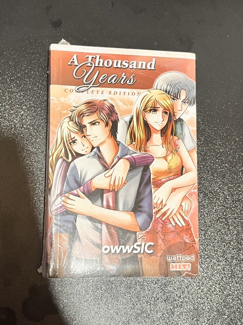 A Thousand Years Complete Edition by owwSIC Wattpad Hit (Category: Storybooks) located in Manila. Submitted by elra.preloved (Listing ID 1461143711, Image 1). Description: - Complete edition of 'A Thousand Years' novel. - SEALED NOT YET OPENED - Published by Lifebooks. - Features beautiful illustrations by LykaCrea21. - A captivating story that begins unexpectedly and culminates in a promise of 'A Thousand Years'..