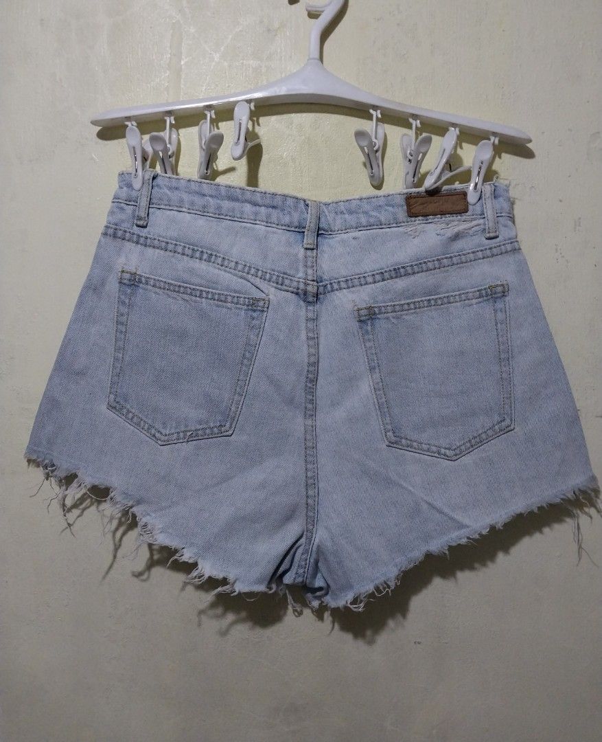 Acne Studios Light Wash Distressed Denim Shorts (Category: Shorts) located in Manila. Submitted by PrinceDani.Clothing (Listing ID 1461305998, Image 3). Description: acne studios denim shorts Size 30-31in width 13in length vg condition .