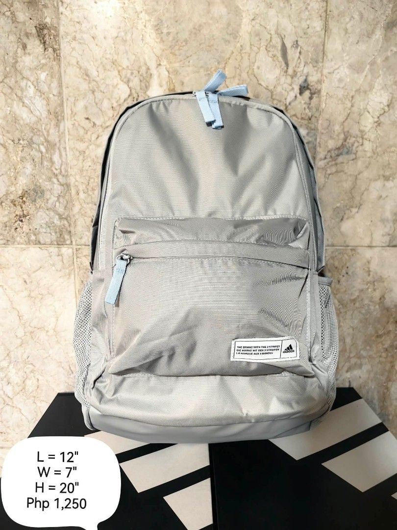 Adidas Backpack (Category: Backpacks) located in Pasig City. Submitted by titojek (Listing ID 1461174093, Image 1). Description: ⚠️ For sale only. 🔥 Brand new and legit Ad!das Backpack (L 12" x W 7" x H 20") 💵 1,250. Fixed price (2,500 SRP) 🛵 Lalamove or Grab ✈️ J&T and JRS (no rush shipping) 💳 Payment • Gcash or Security Bank ❌ Wala na akong meet up. ❌ Walang COD/COP. ❌ Walang Sh0pee checkout. 📍Pinagbuhatan, Pasig City 💡Actual product colo