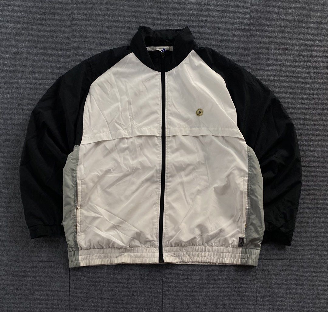 Adidas vintage windbreaker (Category: Coats, Jackets and Outerwear) located in Manila. Submitted by j4y_thrift (Listing ID 1461192423, Image 1). Description: Note: Color may due to lightning conditions please please manage your expectations since item are used.