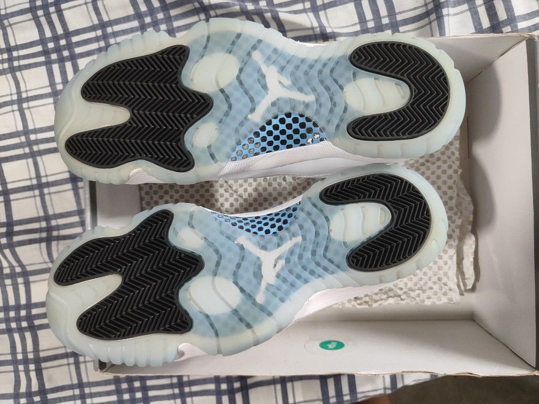 Air Jordan 11 legend blue (Category: Sneakers) located in Angono. Submitted by jovitonav (Listing ID 1461180141, Image 2). Description: - Classic Jordans - White patent leather with icy blue soles - Comes with original box - Ideal for collectors and sneakerheads - A must-have for any sneaker collection.