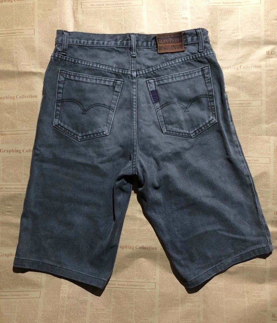Alan Perry Basics Denim Jorts (Category: Shorts) located in Castillejos. Submitted by ry_05 (Listing ID 1461165264, Image 2). Description: - Brand: Alan Perry Basics - Color: Grey Denim - Style: Special Edition, New Direction in Denim - Closure: Button and zip fly - Pockets: Two back pockets with signature stitching - Size: 34 - Occasion: Casual wear.