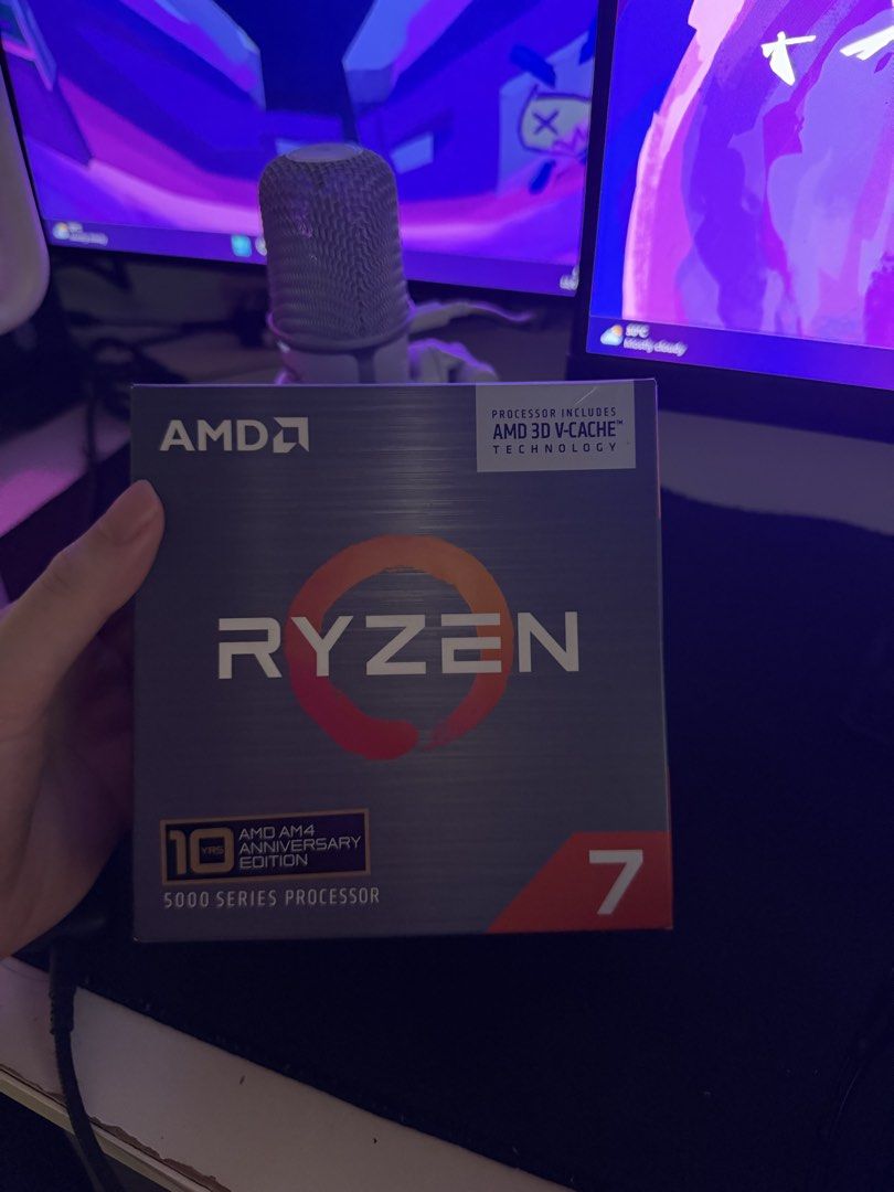 AMD Ryzen 7 5000 Series 5800X3D AM4 Processor (Category: Computer Parts) located in Manila. Submitted by shoptilyoudrop12 (Listing ID 1461225202, Image 1). Description: Ryzen 7 5800X3D 10th Anniversary - 22k (still with box and 3 yr local warranty) Asus Prime B550M - A WIFI II - 5.5k 32GB RAM - 9.5k 8x2 Hyper X Fury 8x2 Kingston Fury MEETUP OR PICK UP NOVA QC AREA.