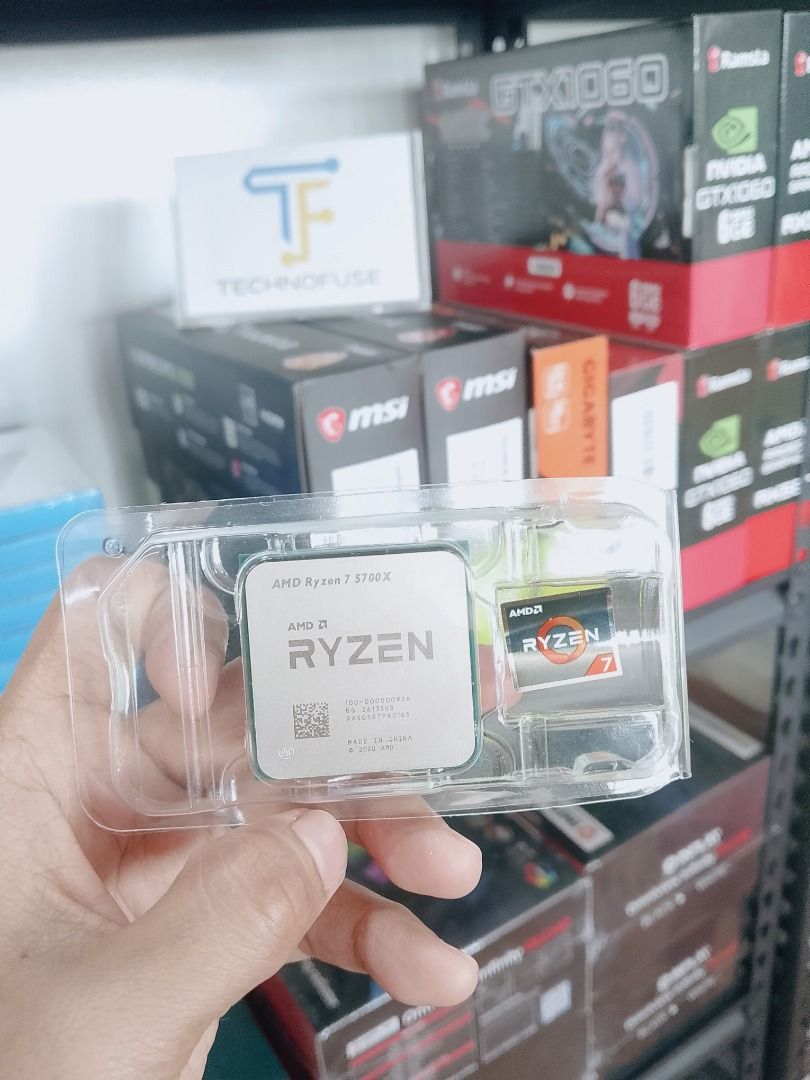 AMD Ryzen 7 5700X Processor Tray Type (Category: Computer Parts) located in Pasig City. Submitted by technofuseofficial (Listing ID 1461219702, Image 3). Description: AMD Ryzen 7 5700X Processor Tray Type Brand New and Original Items Store Location: 3Rd Floor Unit 303, 604 Shaw Boulevard, Barangay Kapitolyo, Pasig City Same Day Delivery: - Lalamove delivery within Metro Manila - For walk-ins: Always PM first for item availability - We are also op
