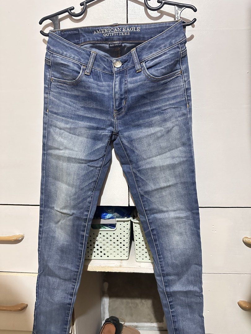 American eagle skinny jeans (Category: Jeans) located in Tandag. Submitted by kawaiispreloved (Listing ID 1461262276, Image 1). Description: Small, 25-26 waistline.