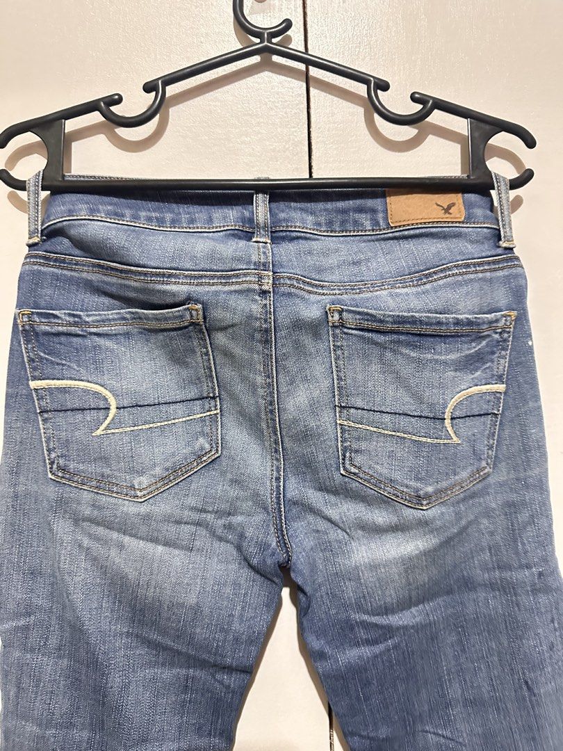 American eagle skinny jeans (Category: Jeans) located in Tandag. Submitted by kawaiispreloved (Listing ID 1461262276, Image 3). Description: Small, 25-26 waistline.