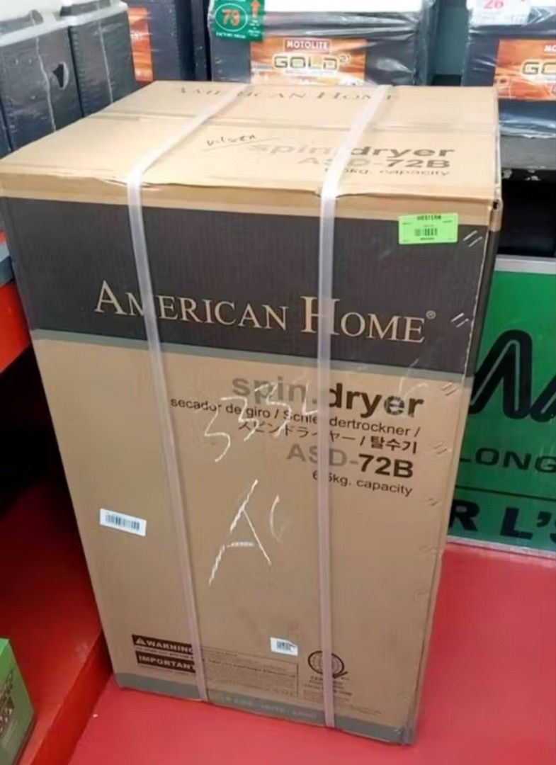 American Home Spin Dryer ASD-D72B (Category: Washing Machines and Dryers) located in Manila. Submitted by jen.marasigan (Listing ID 1461115515, Image 2). Description: - American Home Spin Dryer - Model: ASD-D72B - Capacity: 6.5kg - Quickly dries your laundry - Compact and easy to operate - Save time on your laundry chores.