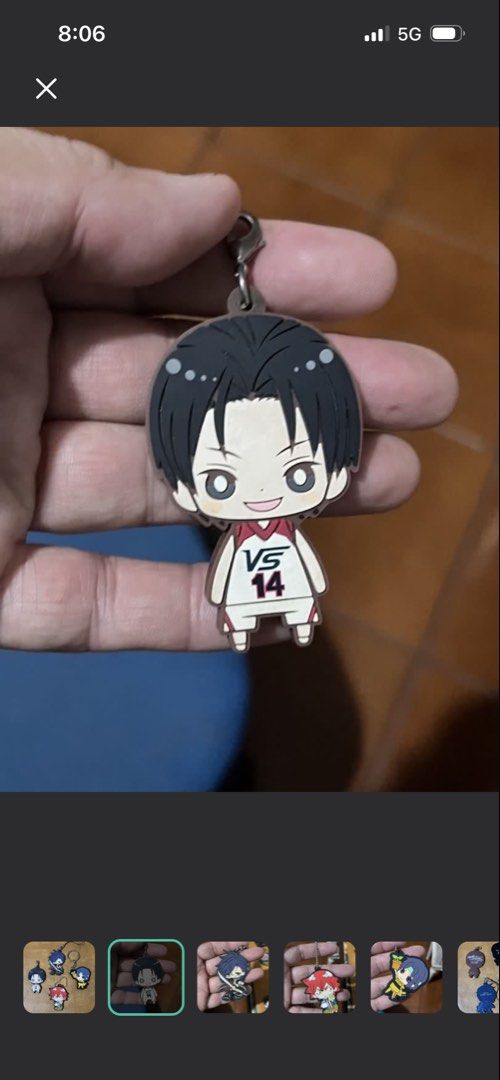 Anime bag charm #4 (sale) (Category: Character Goods) located in Paranaque City. Submitted by bonsaiart (Listing ID 1461317498, Image 1). Description: Pre owned Good condition 35+sf Payment via GCASH or paymaya No to meetup No to cop / cod Shipping via j&t only No breaking of set or bundle.
