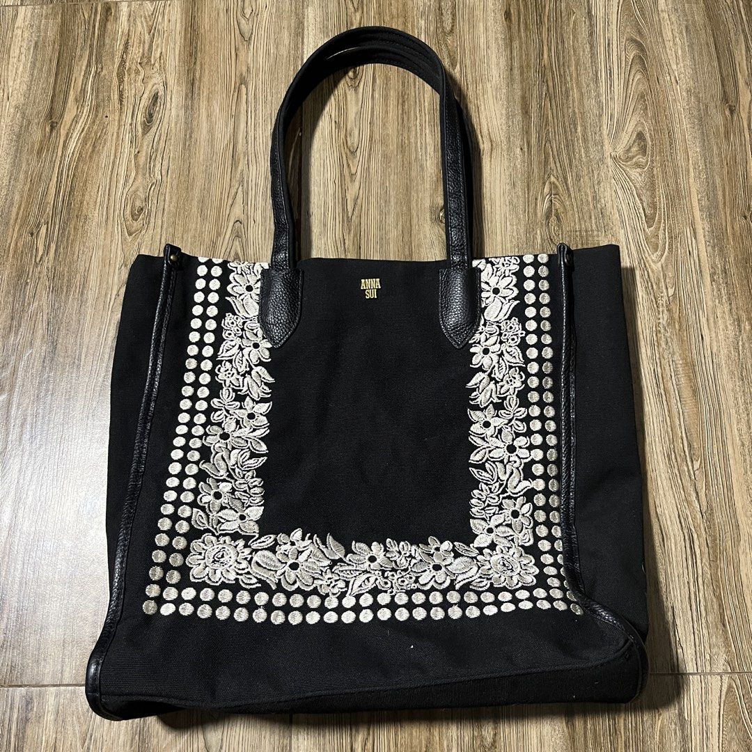 Anna Sui Shoulder Bag (Category: Tote Bags) located in Marikina City. Submitted by wayupcollective (Listing ID 1461310467, Image 1). Description: Anna Sui Shoulder Bag ~ Excellent condition ~ No flaws Measurement Length: 13” Width: 12” Depth: 4” Shoulder drop: 9” .