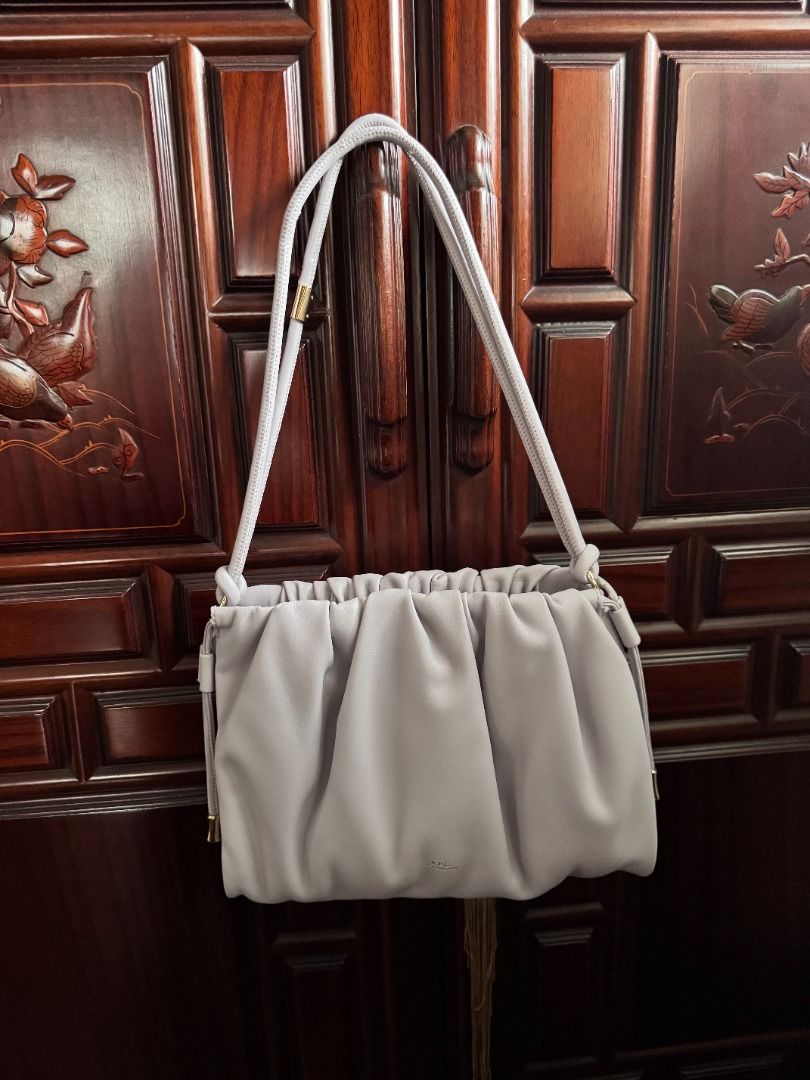 APC Ninon Shoulder Bag (Lilac) (Category: Shoulder Bags) located in Manila. Submitted by reesespiecess (Listing ID 1461283498, Image 1). Description: - super cute apc ninon shoulder bag in lilac - bought this in japan at an APC outlet store - please note that this bag has flaws, it's not really obvious from a far but please see photos for the extent of the flaws - please do not buy if you're a sensitive buyer - does not come with the dustbag .