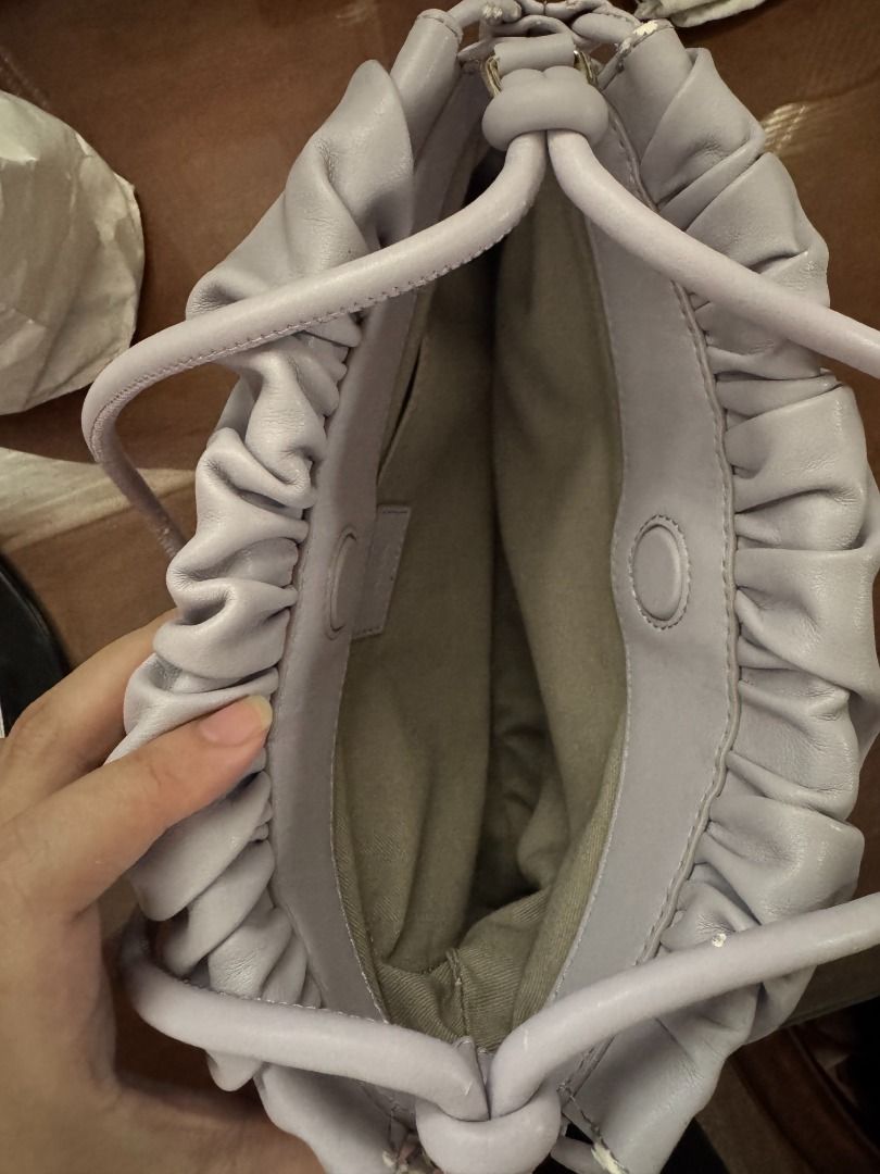 APC Ninon Shoulder Bag (Lilac) (Category: Shoulder Bags) located in Manila. Submitted by reesespiecess (Listing ID 1461283498, Image 2). Description: - super cute apc ninon shoulder bag in lilac - bought this in japan at an APC outlet store - please note that this bag has flaws, it's not really obvious from a far but please see photos for the extent of the flaws - please do not buy if you're a sensitive buyer - does not come with the dustbag .