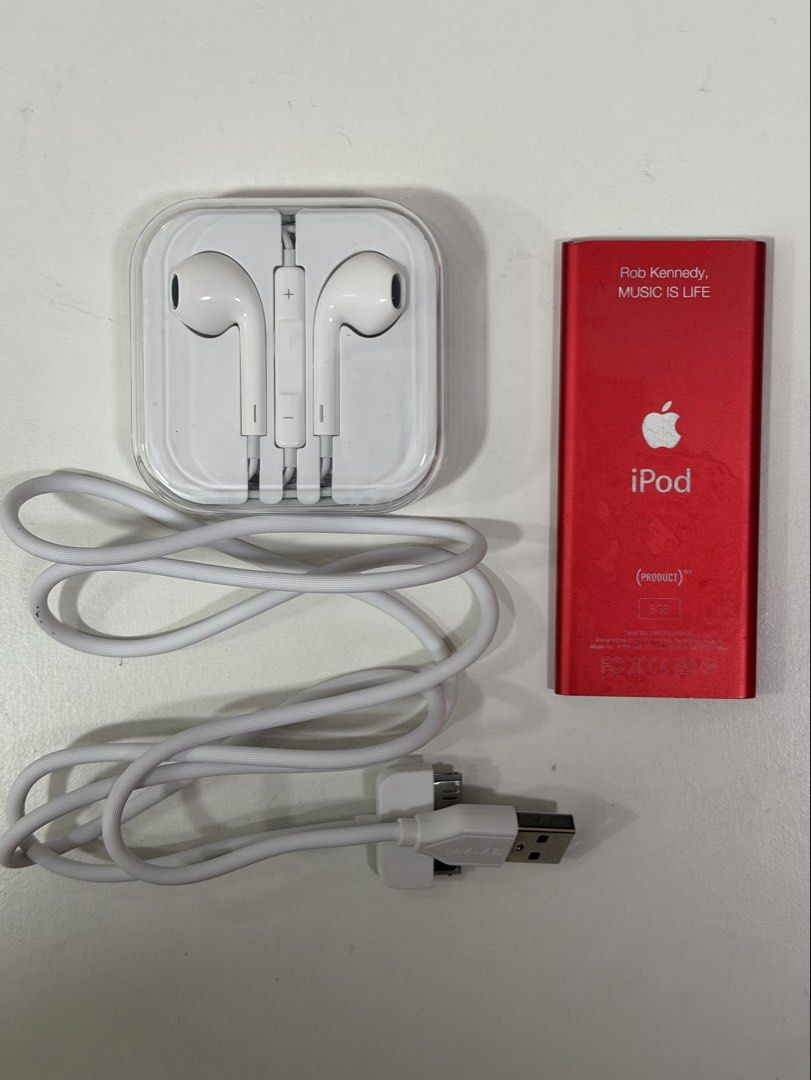 Apple iPod Nano 2 2nd Generation 8GB Red (Category: Portable Music Players) located in Pasig City. Submitted by bigjsdeclutter (Listing ID 1461313316, Image 2). Description: - Red iPod Nano 2ng generation - 8GB Storage - Has engraving - Includes earphones - Includes USB charging cable - Good working condition iPod nano 2 2nd generations Apple Red New 550mah battery (not my mod), playback lasts more than 24 continuous playing hours Comes with free