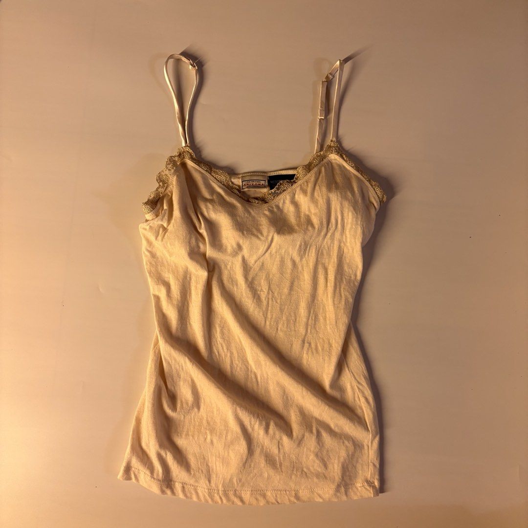Arizona beige lace cami top (Category: Sleeveless) located in Quezon City. Submitted by kaelian_couture (Listing ID 1461240493, Image 1). Description: .