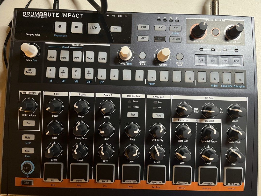 Arturia DrumBrute Impact Analog Drum Machine (Category: Musical Instruments) located in Manila. Submitted by ryanjacob22 (Listing ID 1461282123, Image 1). Description: Arturia DrumBrute Impact - analog drum machine Php 15,000 only No issues, good as new Comes with box RFS: not being used .