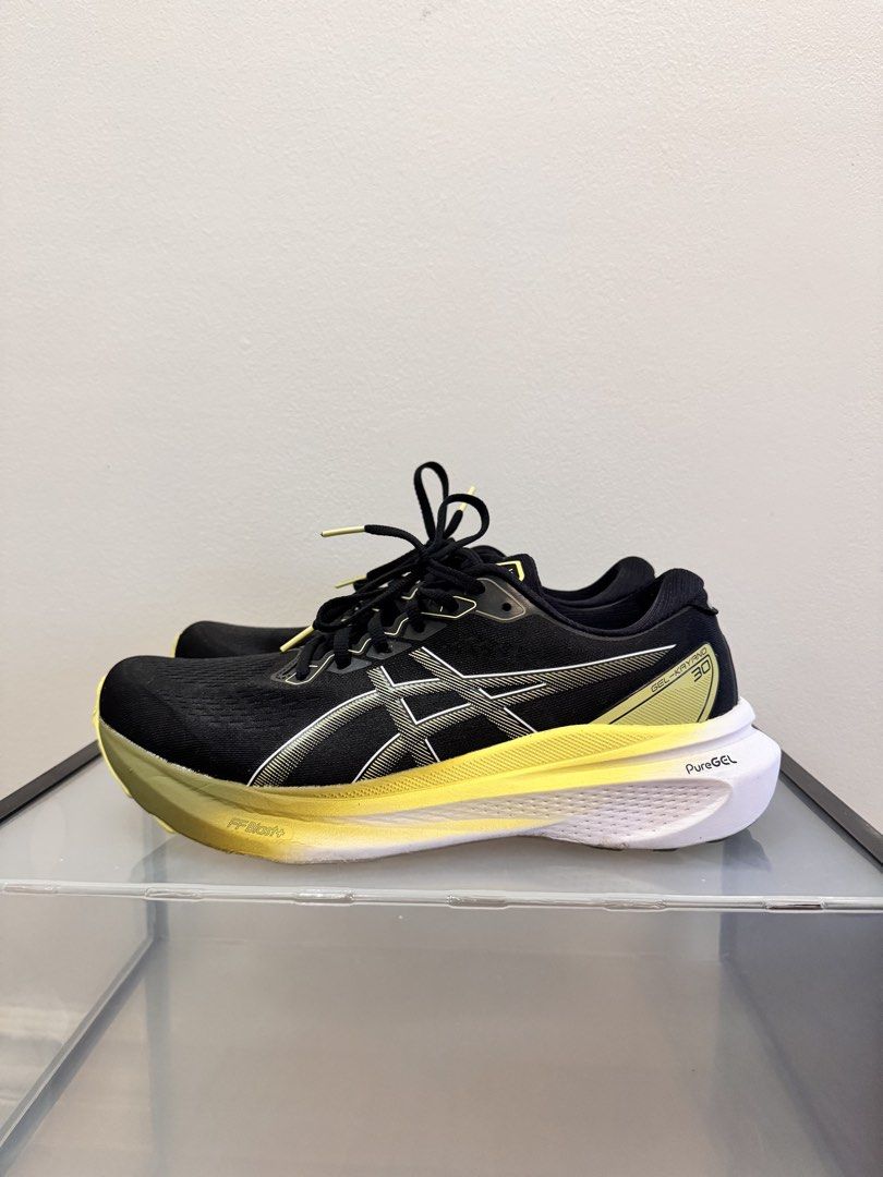 ASICS GEL-KAYANO 30 (Category: Sneakers) located in Makati City. Submitted by monabad.235 (Listing ID 1461135187, Image 1). Description: -* Model: ASICS GEL-KAYANO 30 * Style/SKU: 1011B548-003 * Colorway: Black / Glow Yellow * Size: US 10 / UK 9 / EU 44 / 28 cm * Made in Indonesia * Release: 2023.